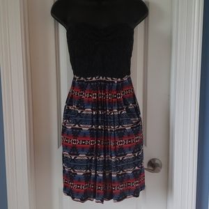 Red, white, and blue mini dress